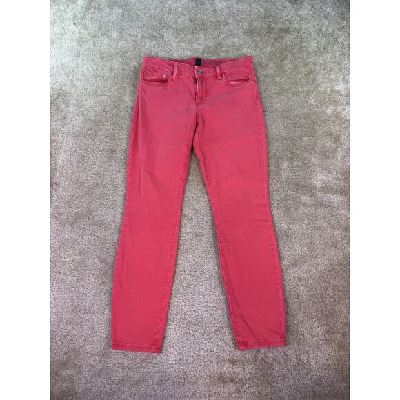 GAP Denim - Gap Womens Jeans Size 6 28 R Skimmer Legging Pink Jean Stretch Denim Pants C516